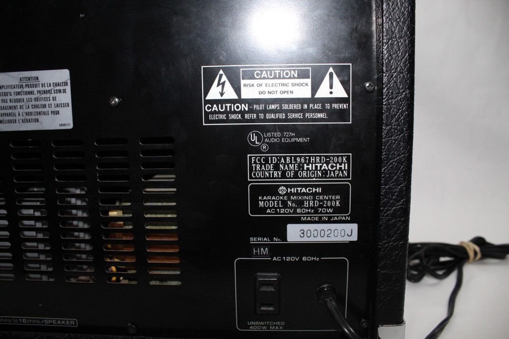Hitachi hrd-200k stereo amp amplifier