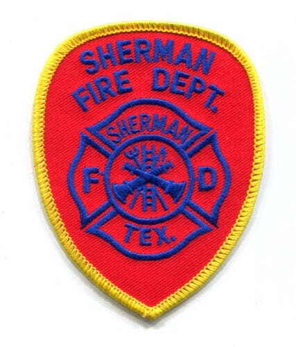 Sherman Fire Department Patch Texas TX v3