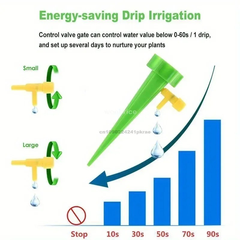 12PCS Mixed Automatic Drip Irrigation Plant Self Watering Kit Garden Device