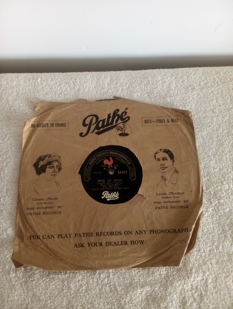 Antique Pathe Phonograph Record