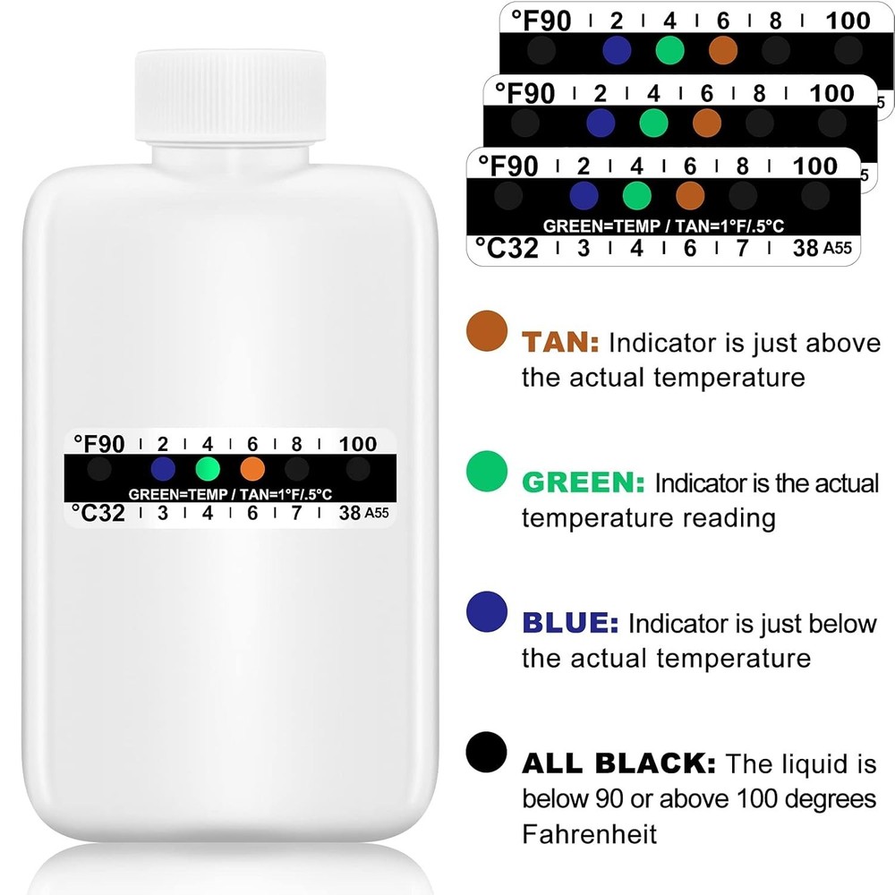 12 Pieces Urine Test Complete Kit Include Empty Bottles with Temperature Test St