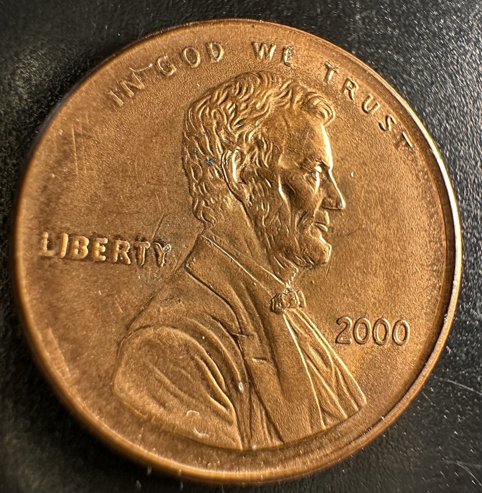 2000-P Large Broad Strike/Rotated Rev  Error  Lincoln Memorial Cent A-882