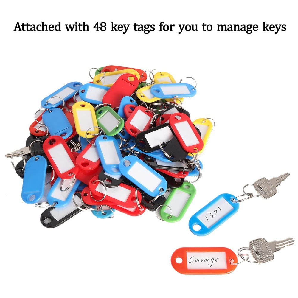 Secure Key Box with Combination Lock, Key Cabinet Wall Mount Lock Box with 48...