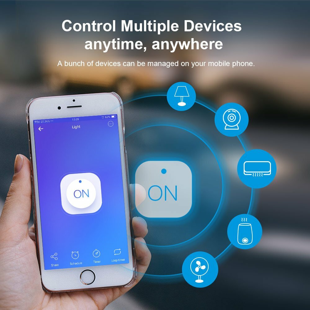 SONOFF S31 Lite 15A Wifi Socket Plug Wireless Smart Switch App Control for Alexa