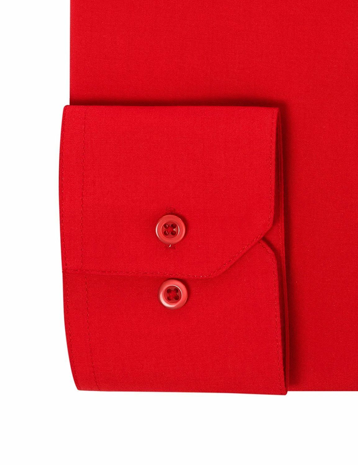 Berlioni Italy Men's Premium Classic French Convertible Cuff Solid Dress Shirt