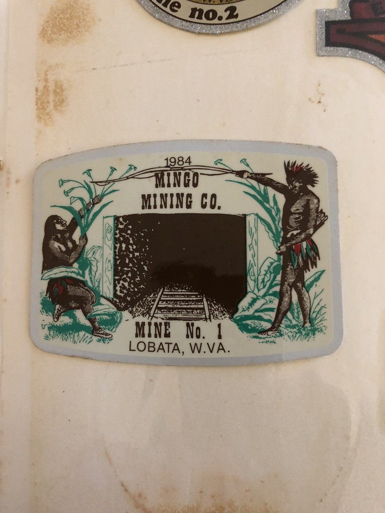 coal mining stickers nice older coal company