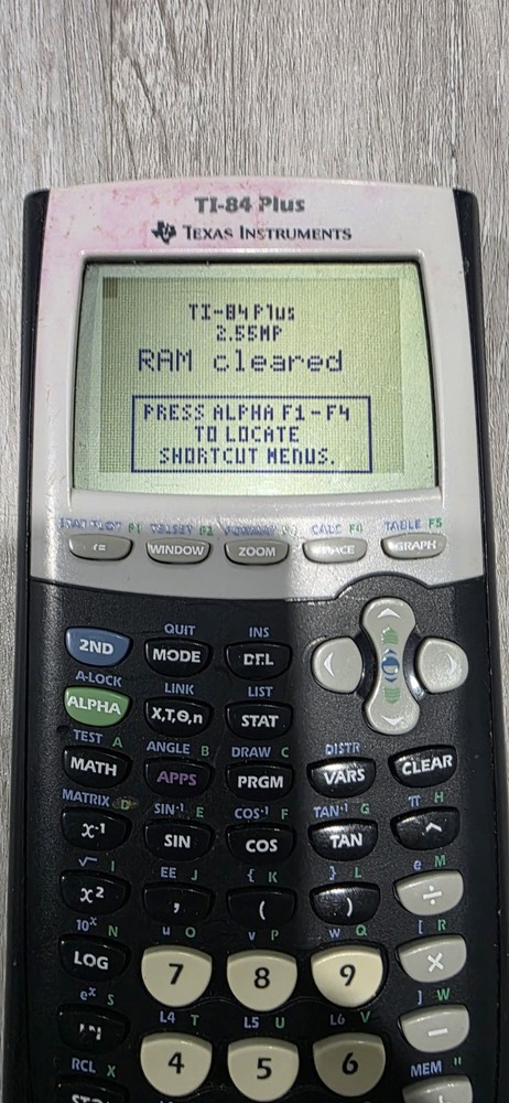 Texas Instruments TI-84 Plus Graphing Calculator W/Cover & Yellow Tested
