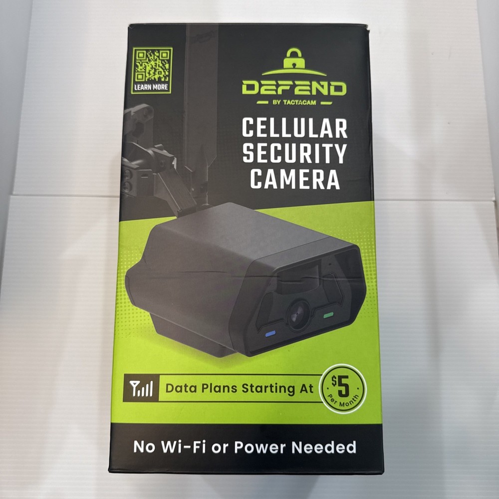 Open Box Tactacam Defend Cellular Security Camera DFD-GRD01