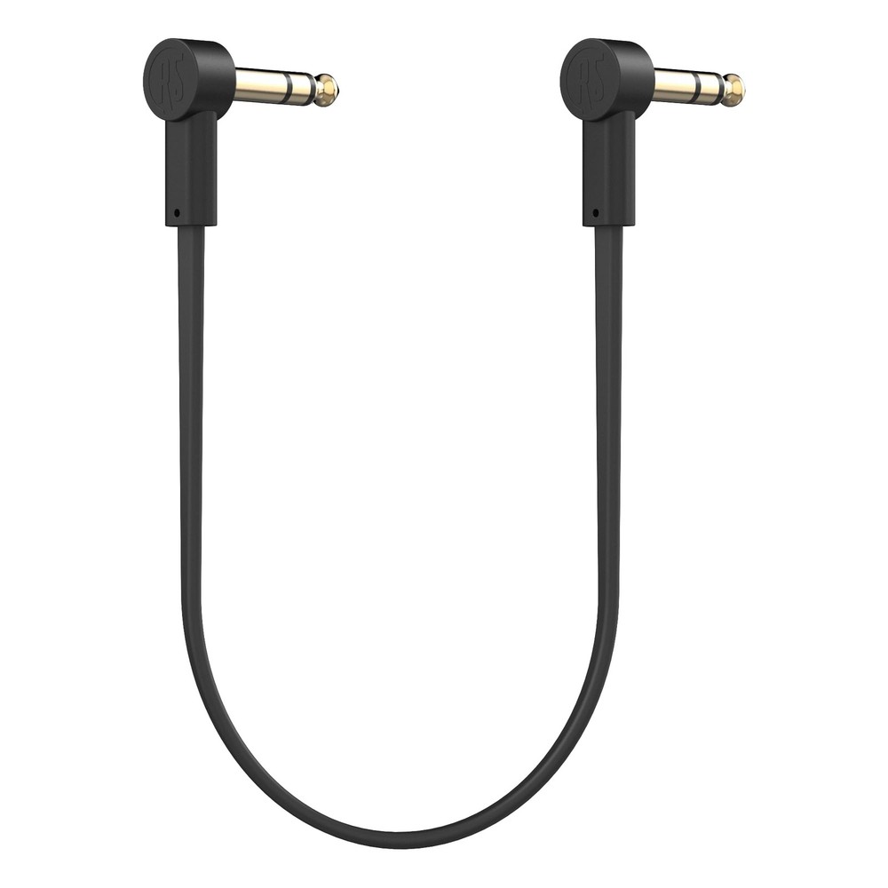 1/4" Stereo TRS Flat Patch Cables - 6" Ultra-Thin, Right Angle, Low Profile, ...