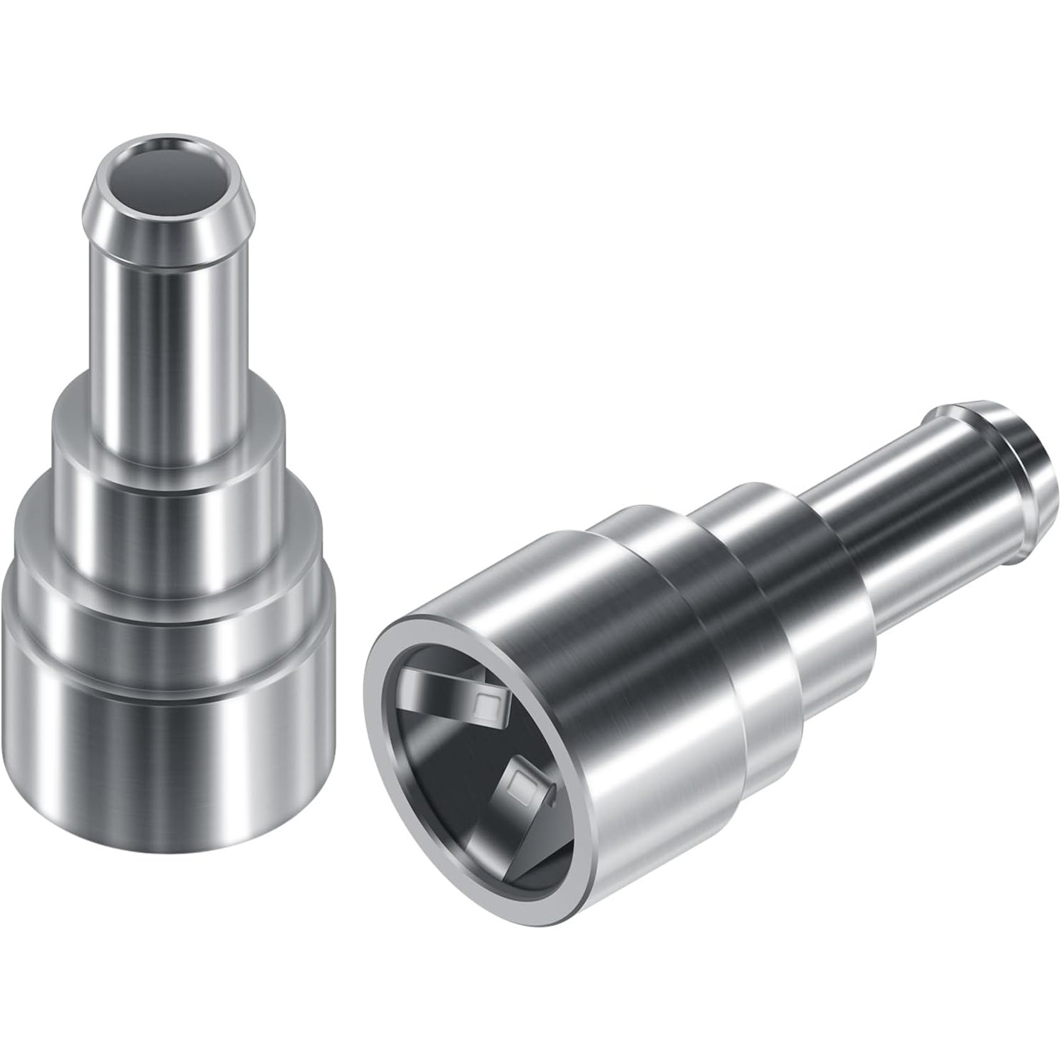 2PC Heater Core Coolant Hose Connector Fitting For Chevrolet Silverado 800-409HP