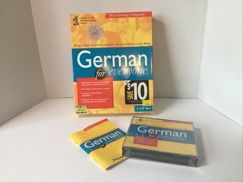 VTG Windows 95 German For Every One CD-ROM New Unused.