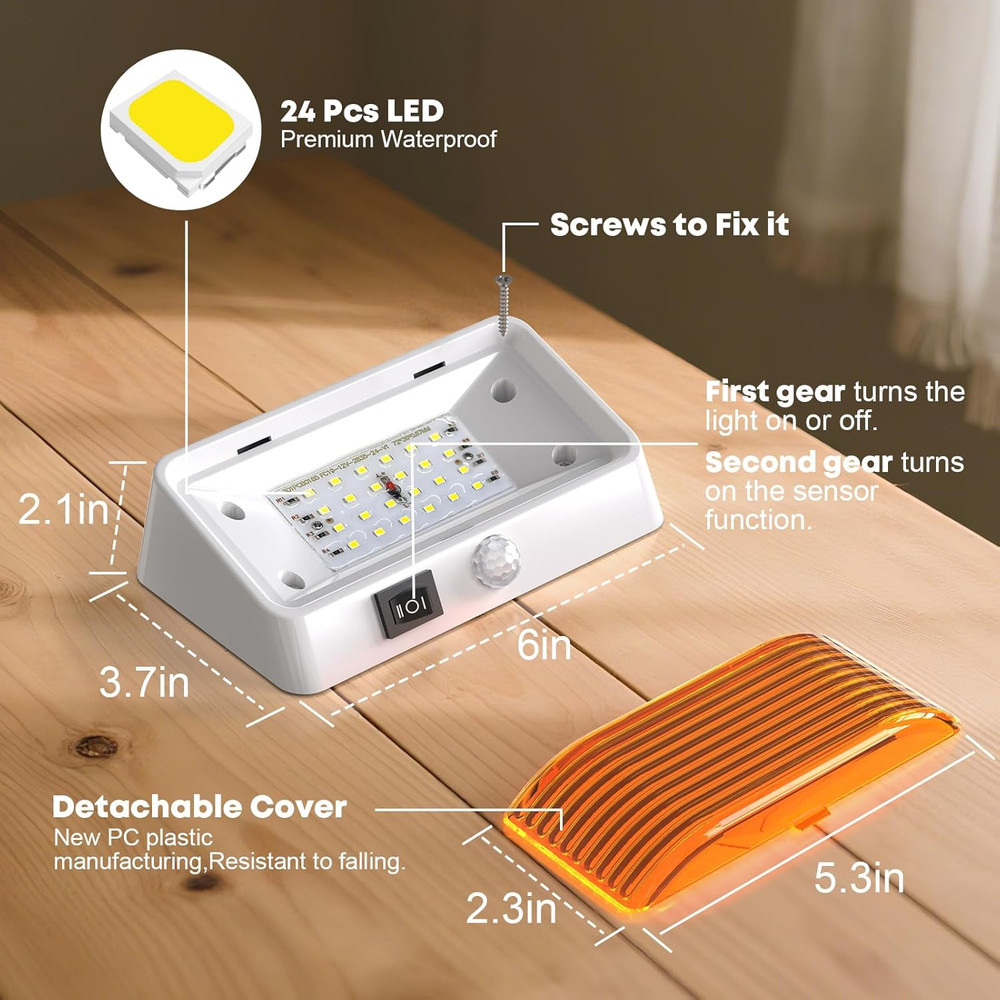 RV Exterior LED Porch Light with Motion Sensor – Waterproof, Energy Efficient, E