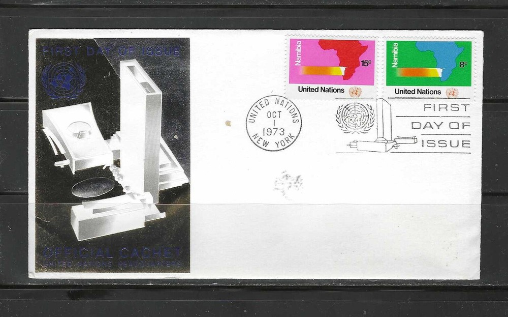 UNITED NATIONS , 1973 , NAMIBIA  , 1st DAY OF ISSUE ENVELOPE