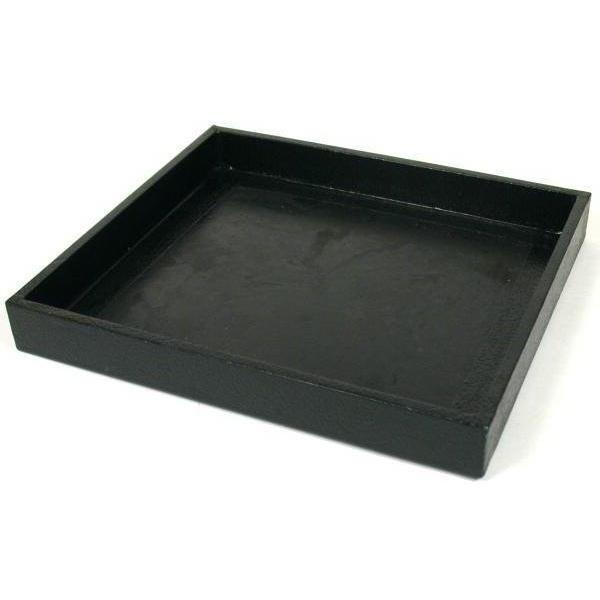 Display Tray Black Faux Leather Large Jewelry Organizer