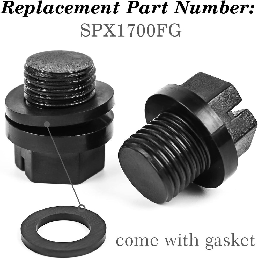 SPX1700FG Pool Pump Drain Plug & Gaskets Compatible with Hayward Pool...