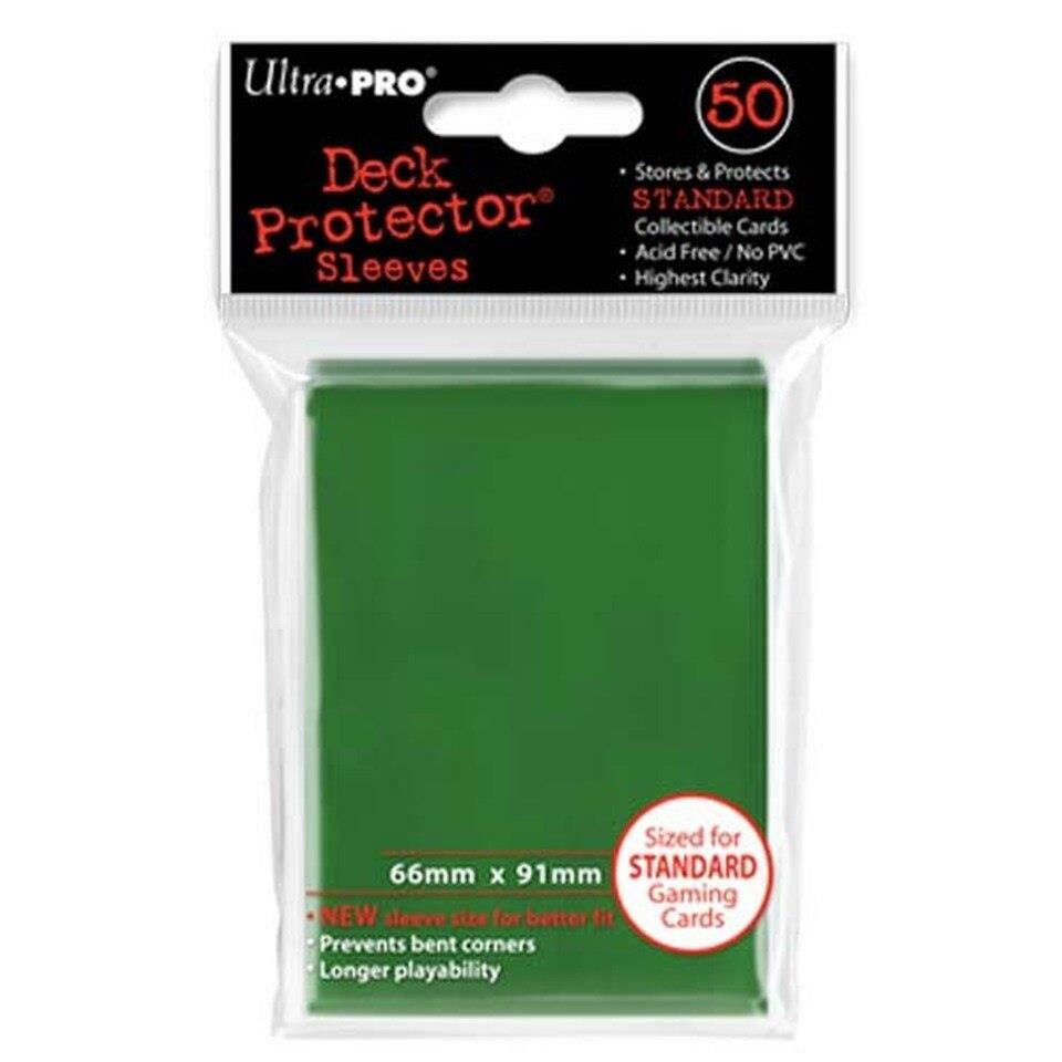 Ultra Pro Green Solid Standard Deck Protector 50 Count [NEW] Card Game Play