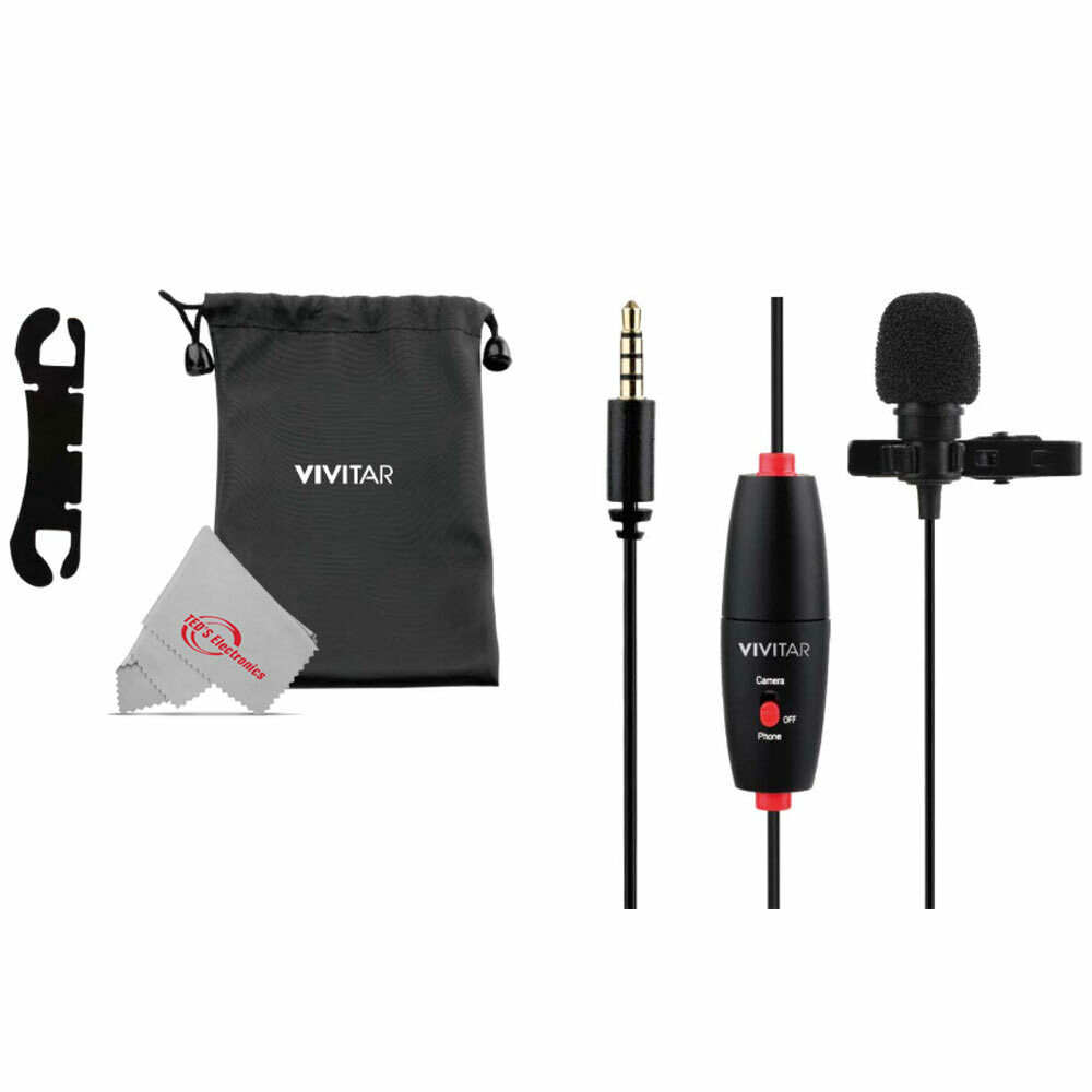 Vivitar Mini Lavalier Streaming Microphone Omni Directional with USB Adapter