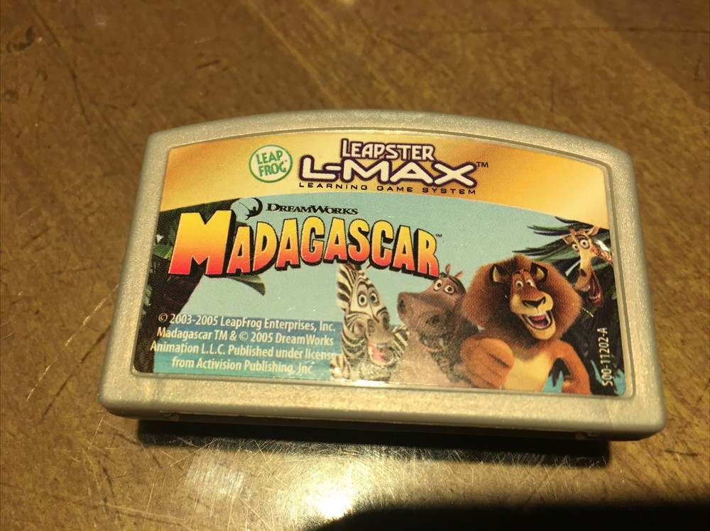 LEAPFROG LEAPSTER L MAX MADAGASCAR EDUCATIONAL GAME