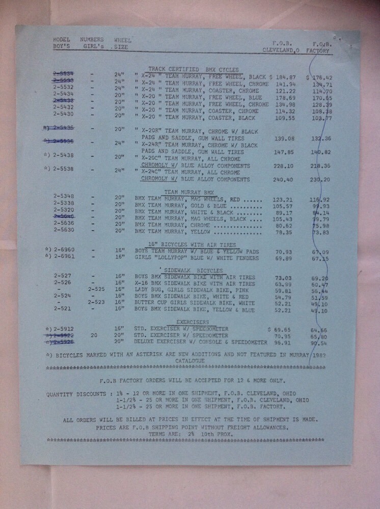 Vintage 1982 Murray Exercisers Brochure