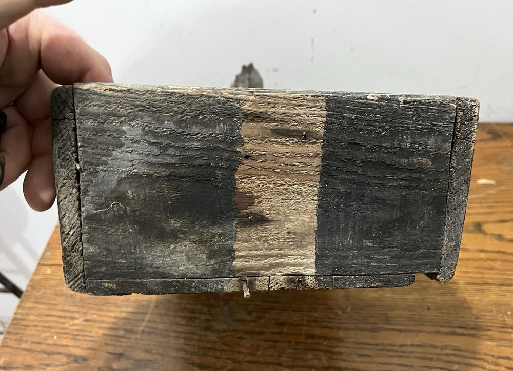 Antique Wood Primitive Tote