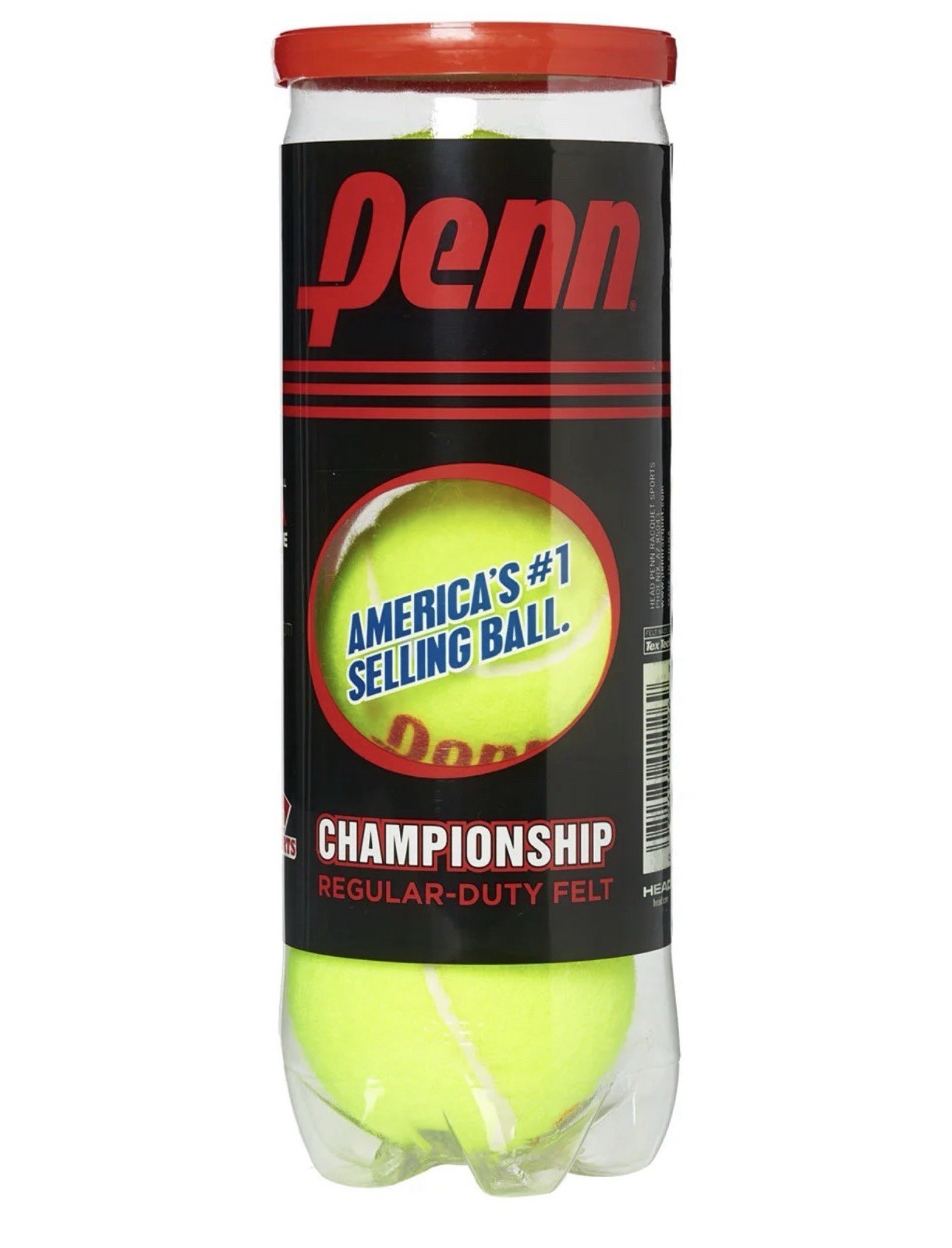 Penn Championship Regular Duty Tennis Balls 3 Cans 9 Balls NEW Pressurized