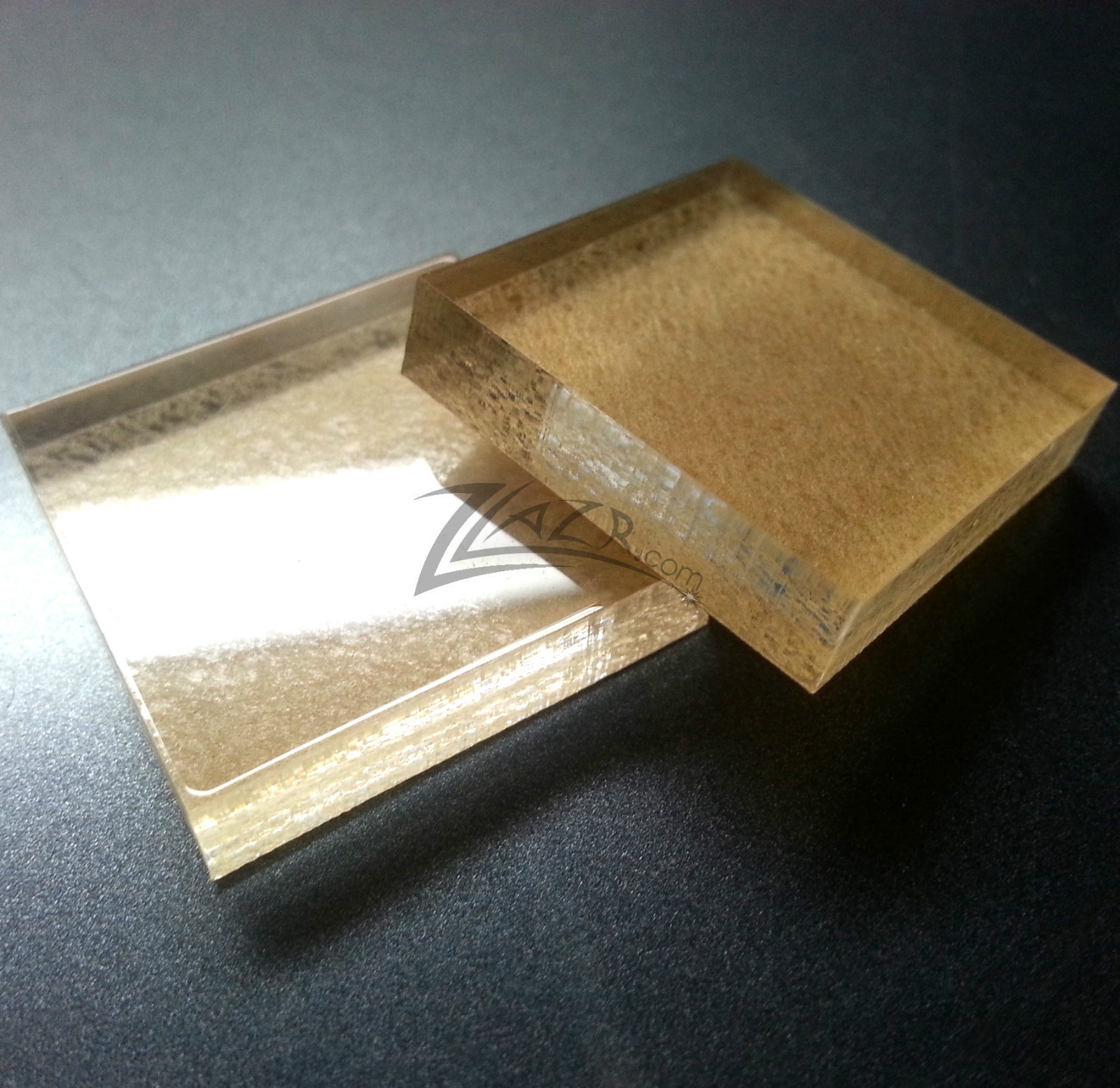 (25) 1.25" x 1/4" CLEAR Acrylic Squares Gem Mineral Display Base Tiles Stand