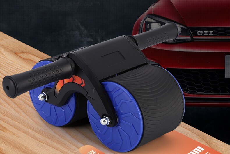 Fodoto Ab Roller Abdominal Exercise Roller with Automatic Rebound (Red Color)