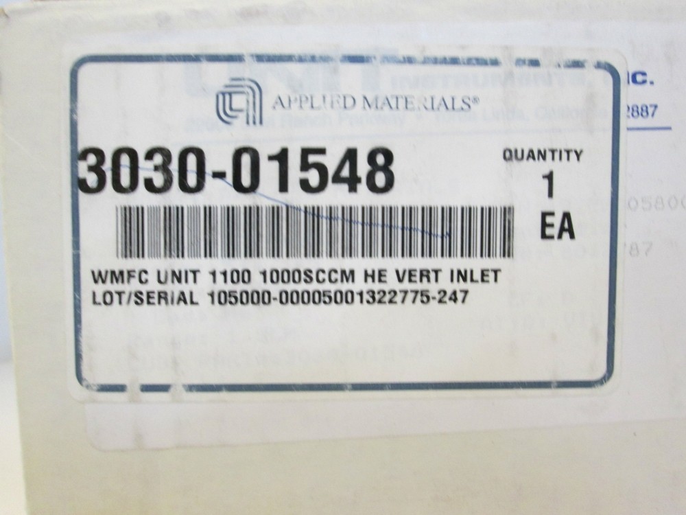 Unit UFC-1100 Mass Flow Controller, He, 1000 SCCM, Refurbished