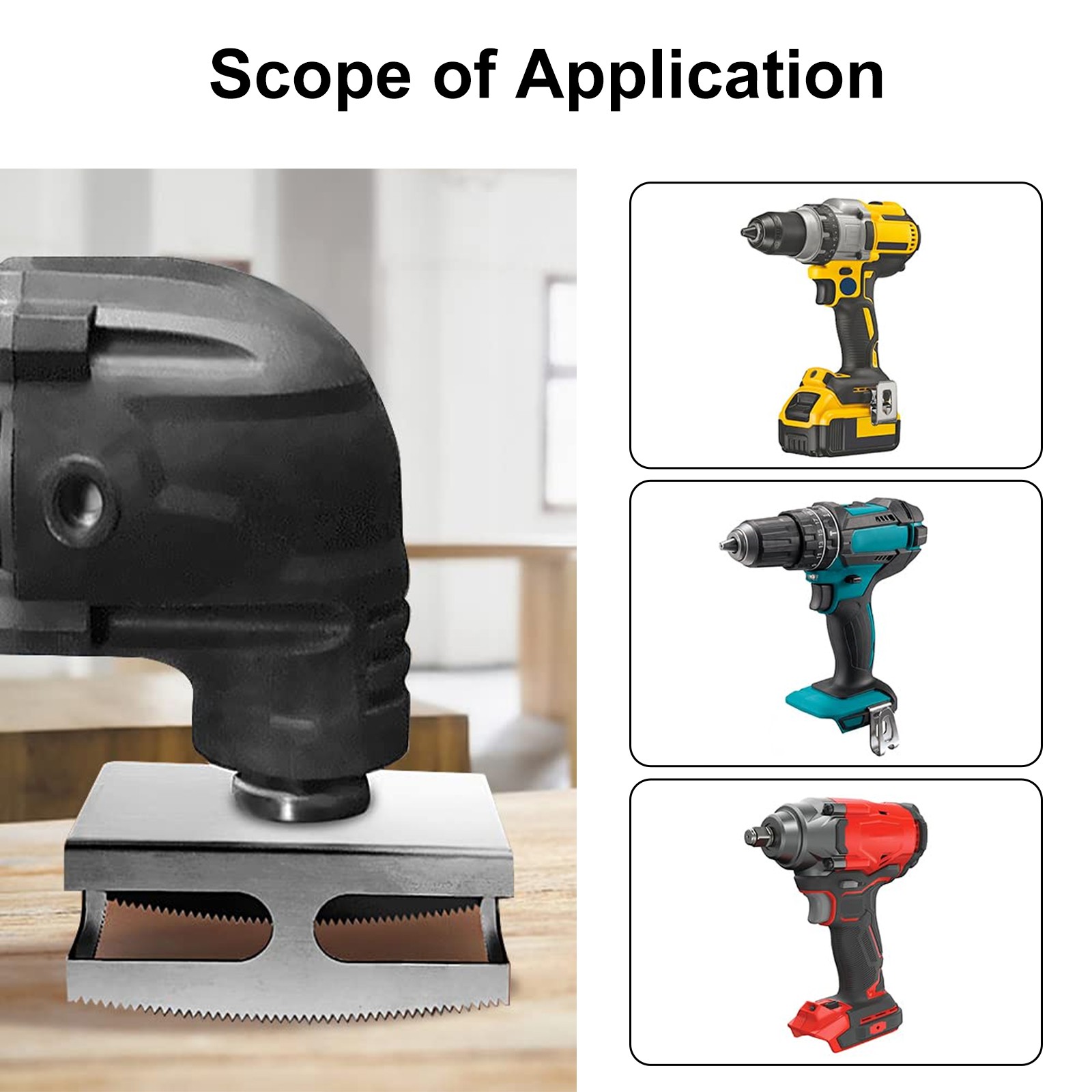 2Pcs Square Slot Cutter for Dewalt Oscillating Multi-Tool Drywall Outlet Cutter