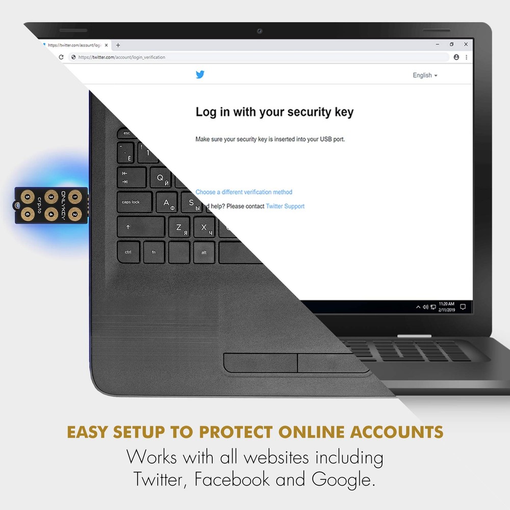 FIDO2 Security Key & Password Manager | Universal Two-Factor Authentication