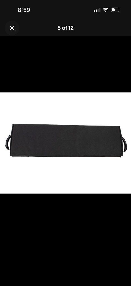Soft Sided Folding Cargo Organizer with Ford Logo, Black with 4 Compartments