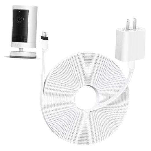 25ft Weatherproof Power Adapter for ???? Spotlight Cam Plus/Pro White