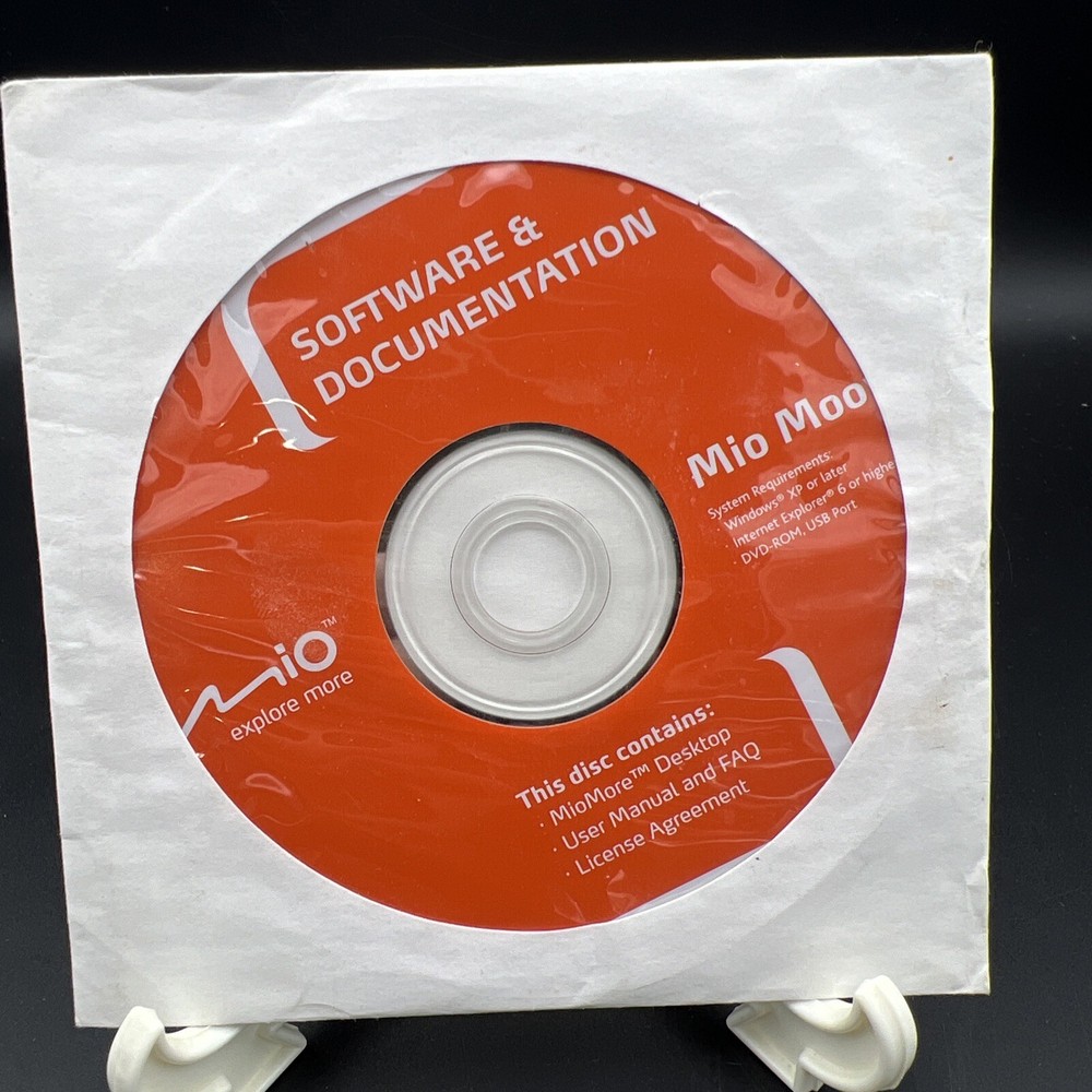 Mio Moov MioMore Desktop Disc, User Manual Software & Documentation