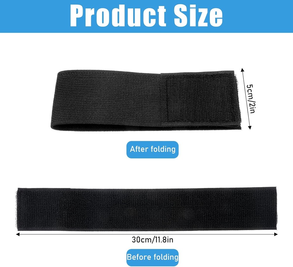 Black Boot Straps, 2 PCS Elastic Polyester Ankle Straps for Cowboy