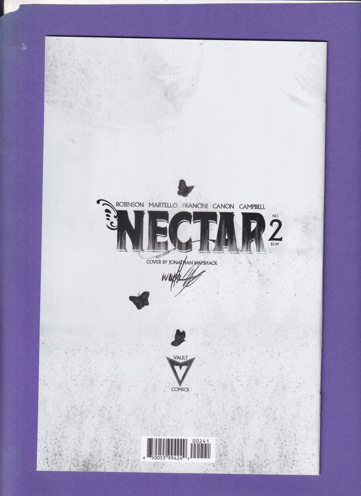 Nectar #2 1:30 Wayshak B&W Variant Actual Scans!