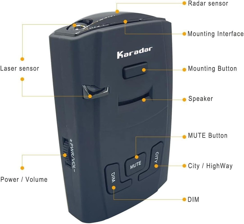 Easy Installation Radar Detector - Universal for Vehicles