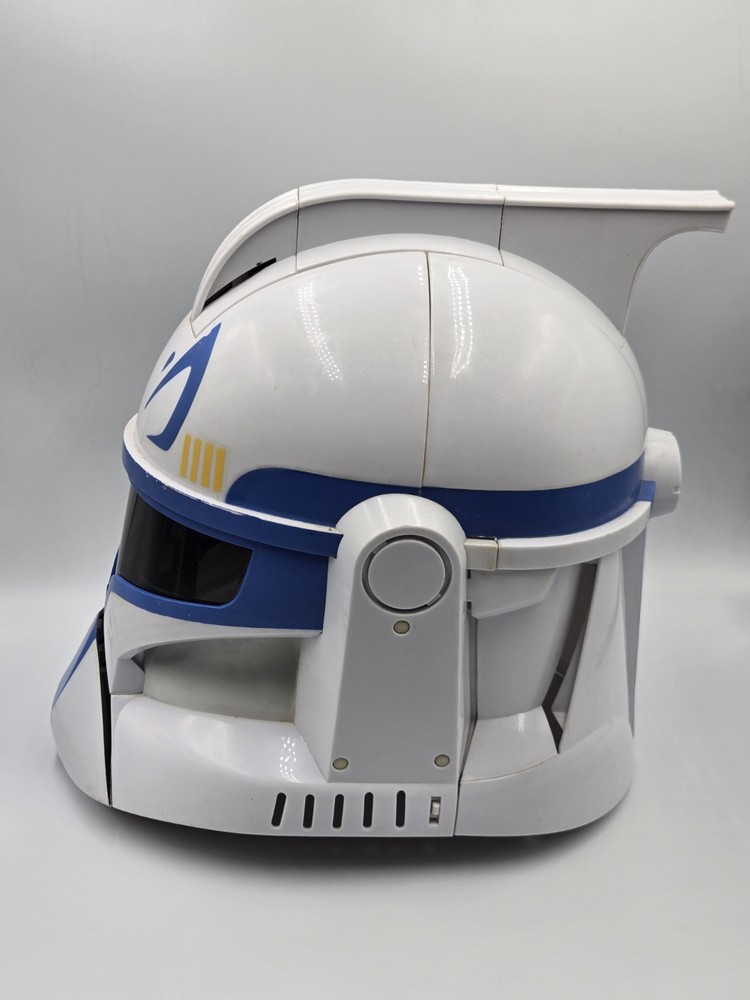 The Clone Wars Captain Rex Electronic Command Helmet 2008 Star Wars WORKS