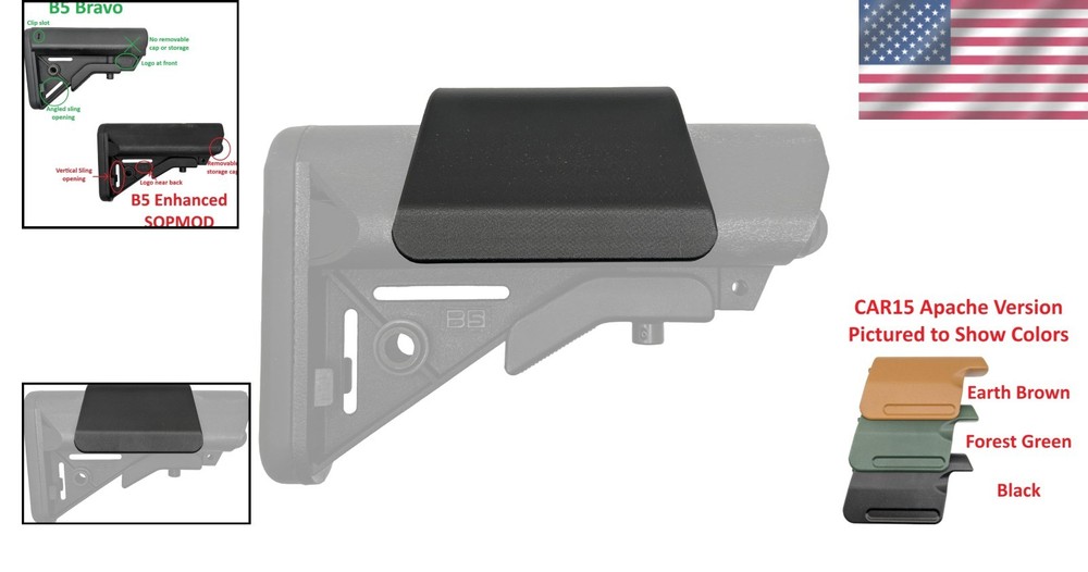 Tactical Cheek Riser for Enhanced SOPMOD - Multiple Heights and Colors Available