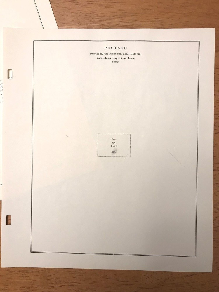 Scott US Specialty Error Pages Album Break 4 Lightly Used Pages 2-post Style |