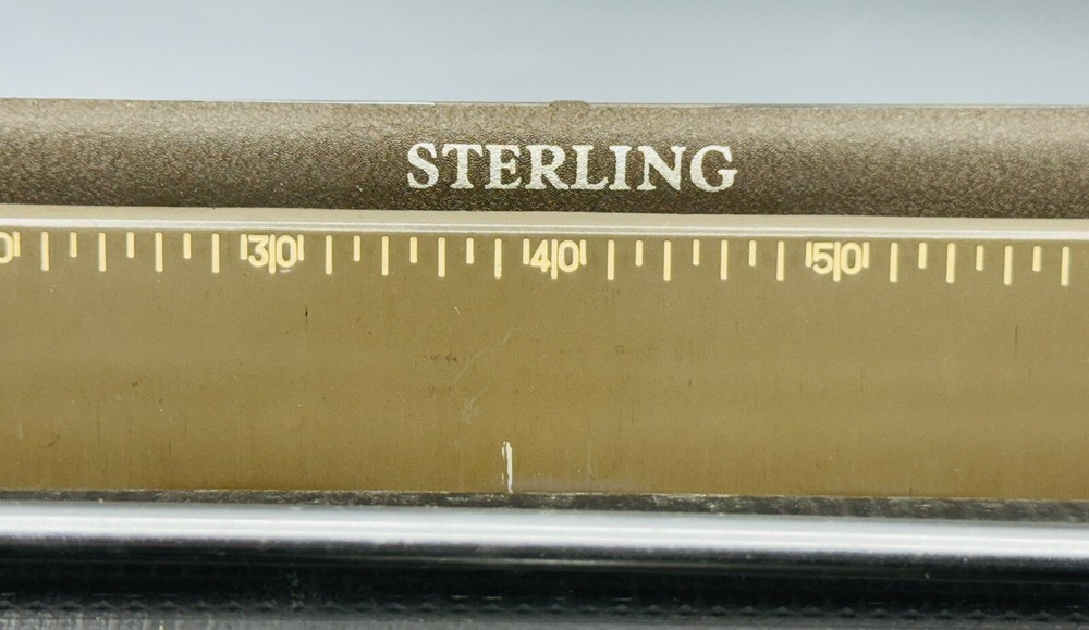 1950 Smith Corona 5A Sterling Manual Typewriter Floating Shift Case Green Keys
