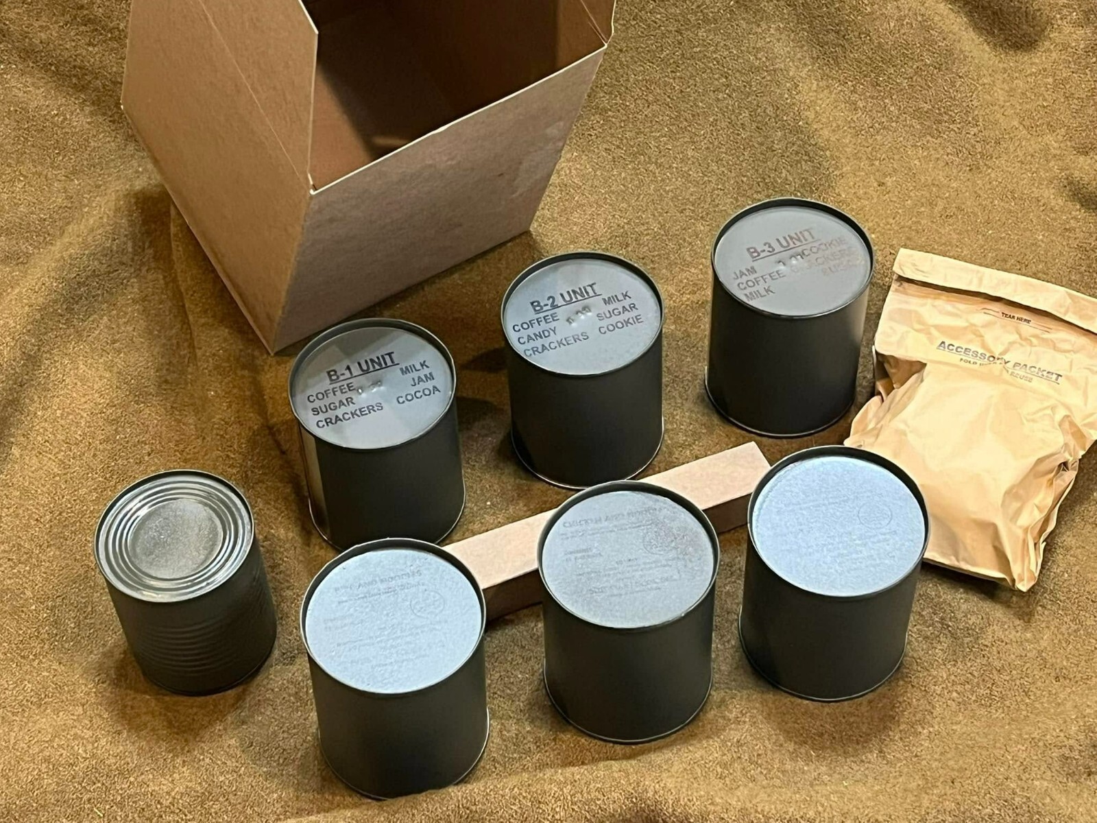 US Korean War Ration, Combat, Individual - Fully Edible Reproduction Ration