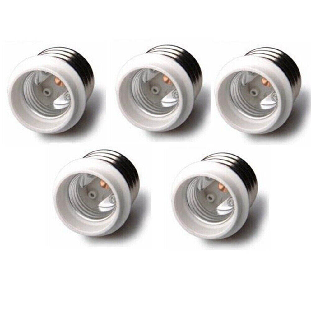 10Pcs Light Bulb Socket Adapter for Mogul Base E39 to Medium E26 Screw Reducer