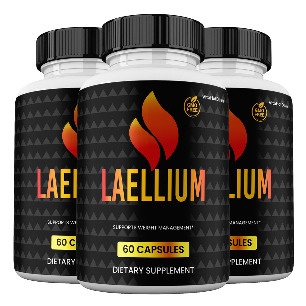 Laellium Capsules, Max Strength Formula, Laellium Supplement (3 pack)