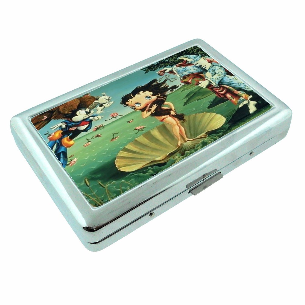 Venus Boop  Metal Silver Cigarette Case