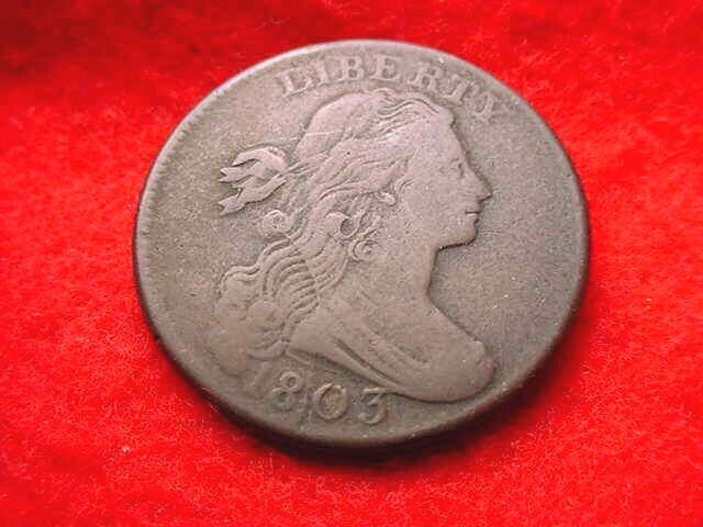 1803 DRAPED BUST LARGE CENT OUTSTANDING SMALL DATE LARGE FRACTION CENT!! #3