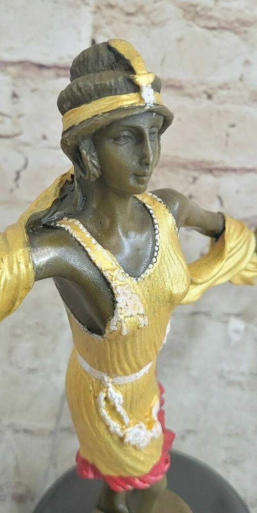 100% Solid Bronze Sculpture After Claude Mirval Lost Wax Method Sclpture Artwork