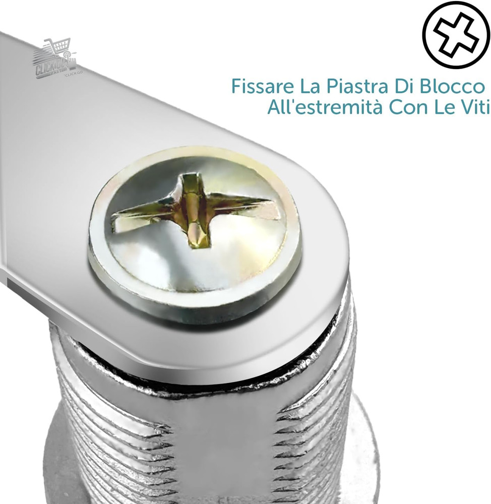 16mm Mailbox Lock With 5 Different Plates, Spindles