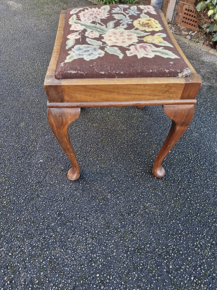 Georgian Needlepoint Stool