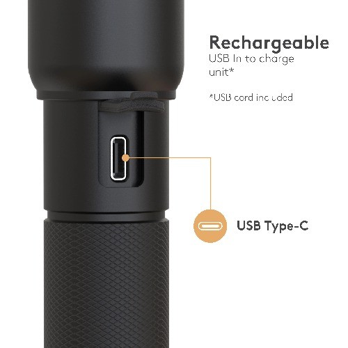 Duracell 1000 Lumen Rechargeable Flashlight - 3 Pack, Powerful, Durable