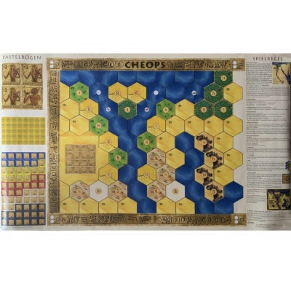 Catan Cheops Map First Map English Instructions Misprint RARE